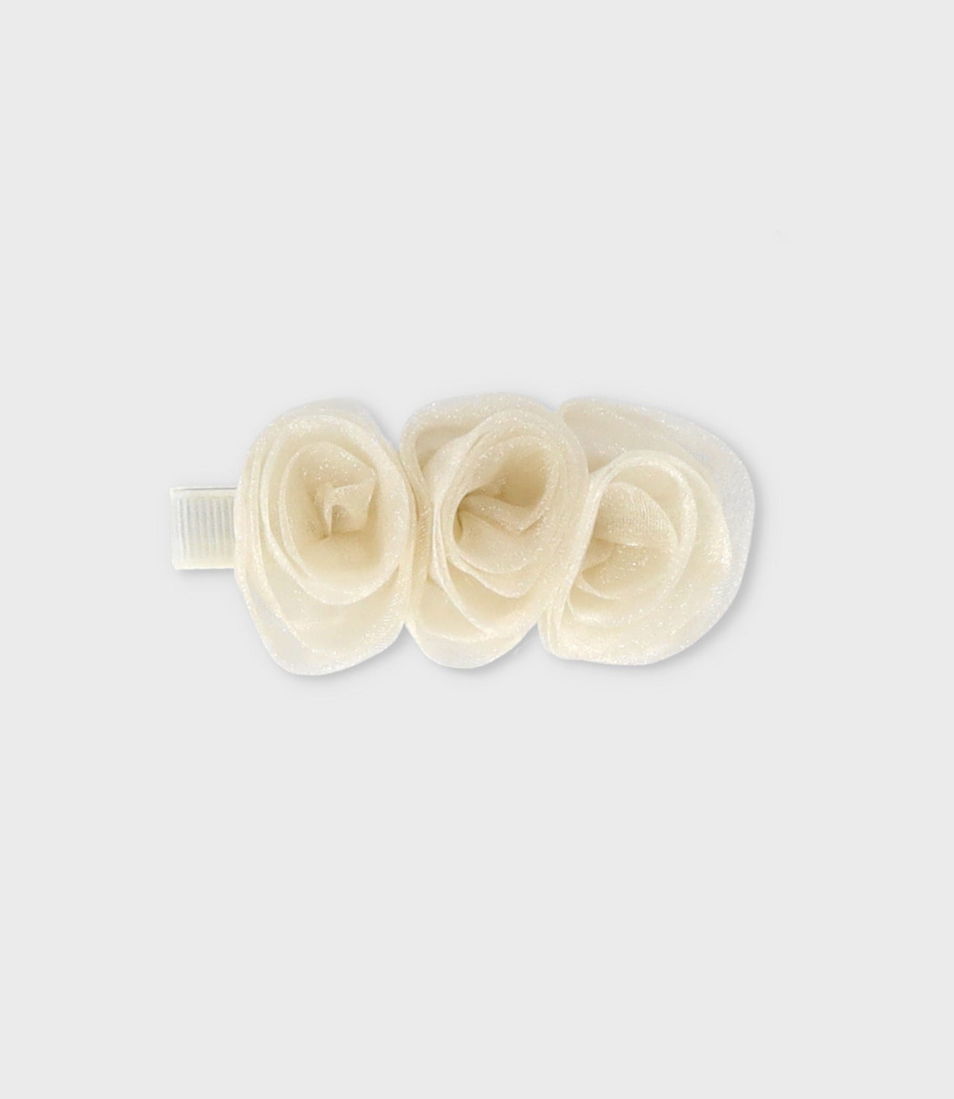 Pinche niña con flores Talla única / Blanco