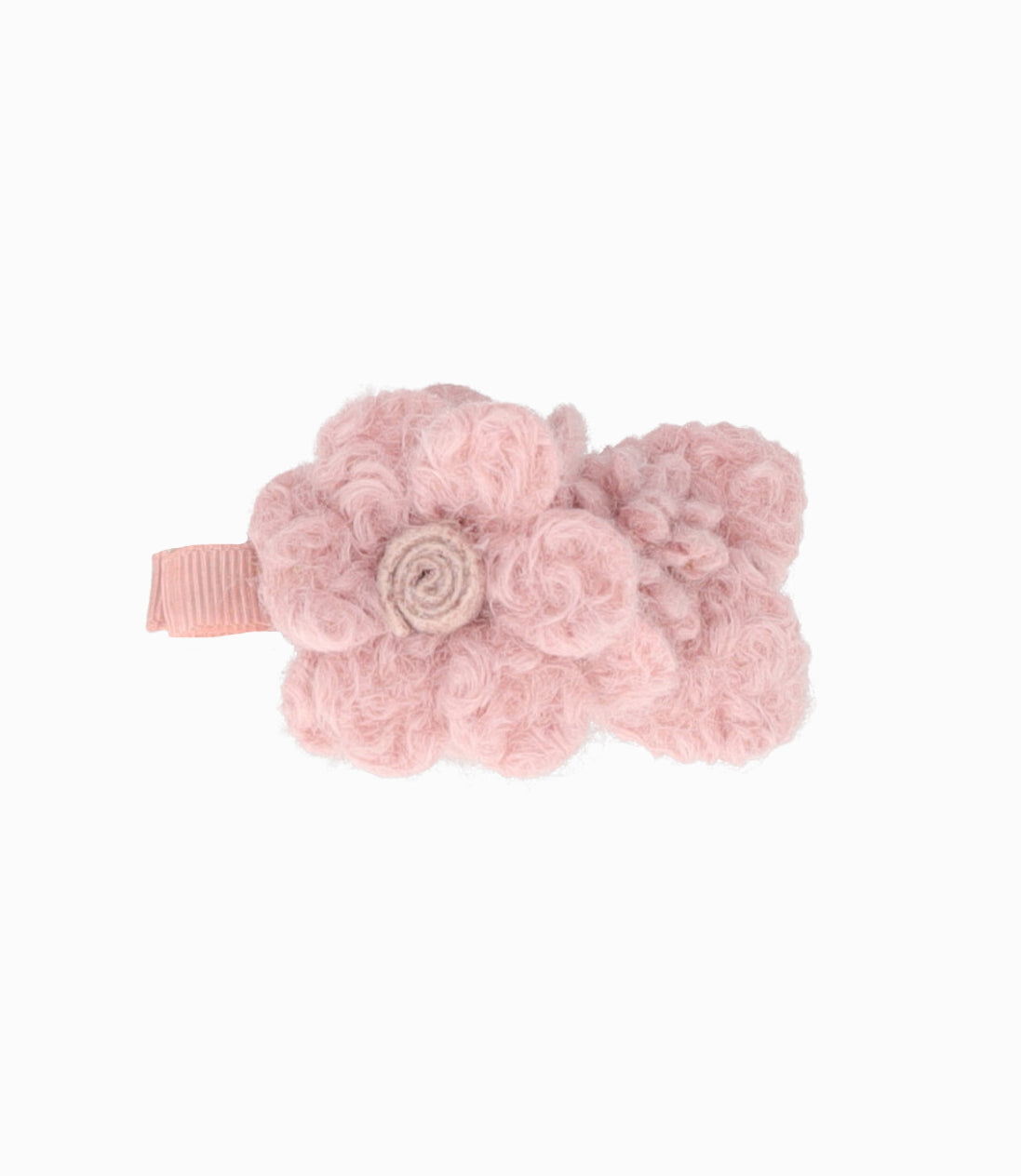 Pinche niña con flor Talla única / Rosado