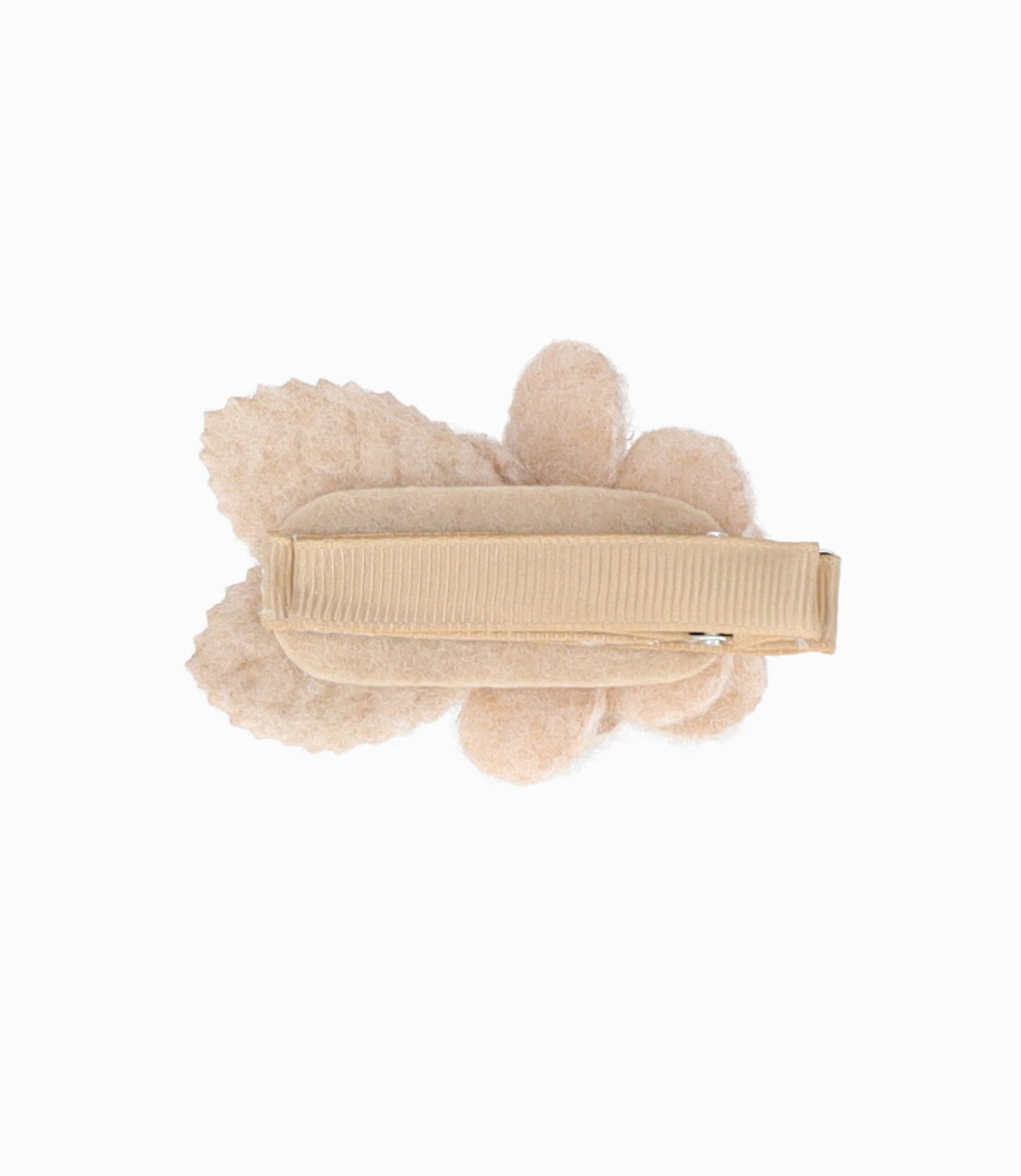 Pinche niña con flor Talla única / Beige