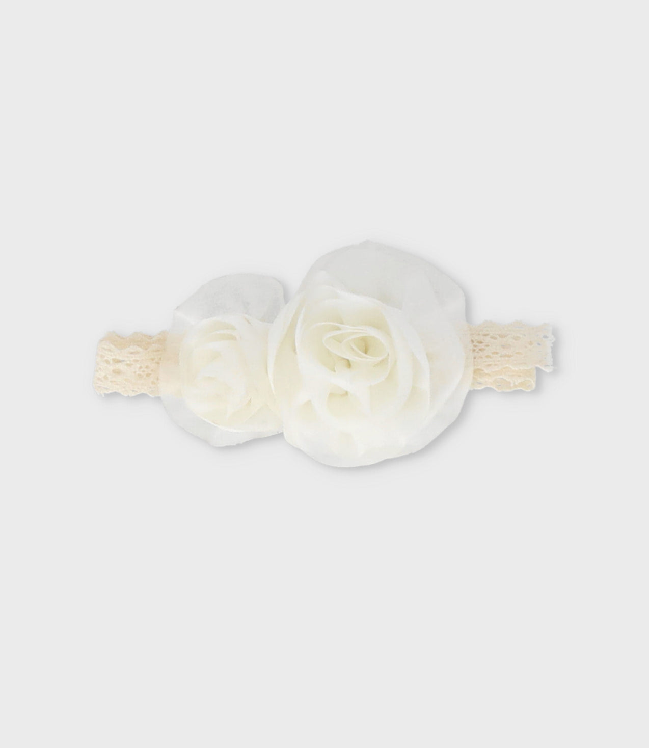 Pinche niña con flor Talla única / Blanco