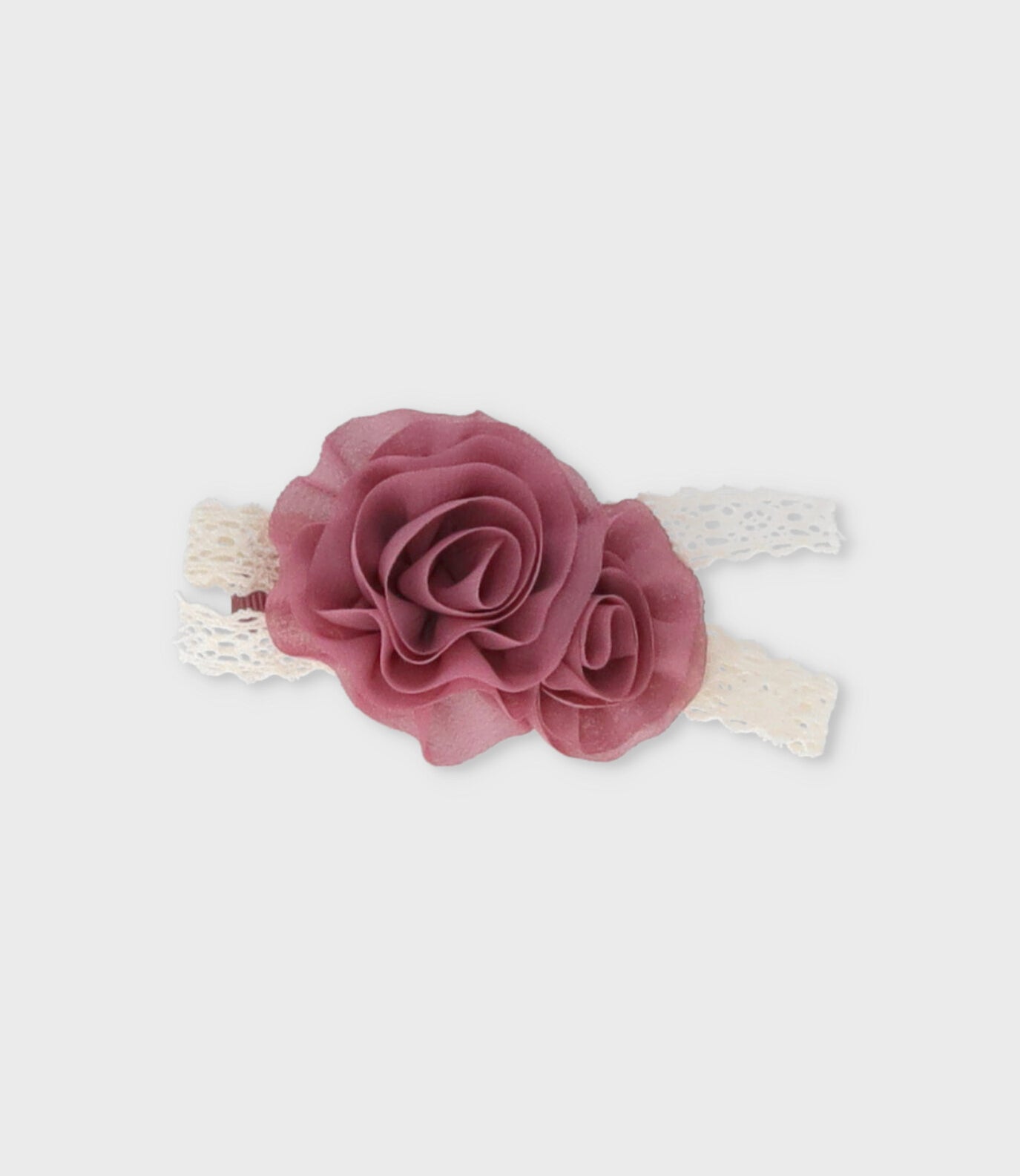 Pinche niña con flor Talla única / Palo Rosa