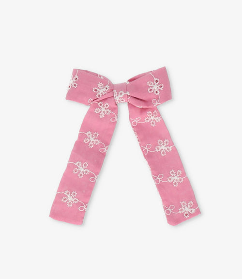 Pinche niña lazo Talla única / Palo Rosa