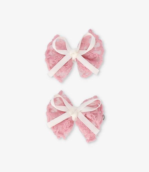 Pinche niña lazo Talla única / Palo Rosa