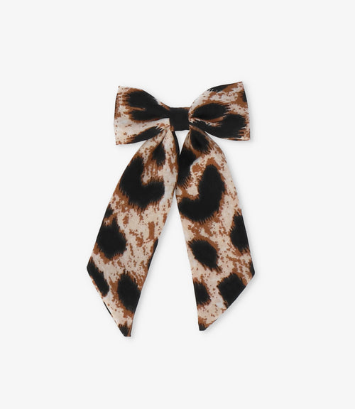 Pinche niña animal print Talla única / Beige