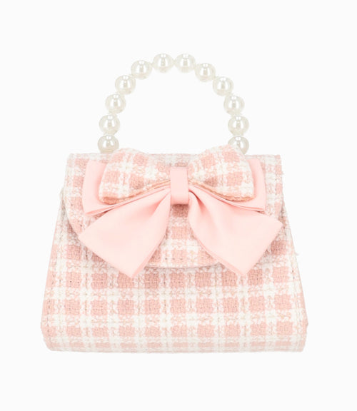 Cartera niña con perlas Talla Única / Rosado