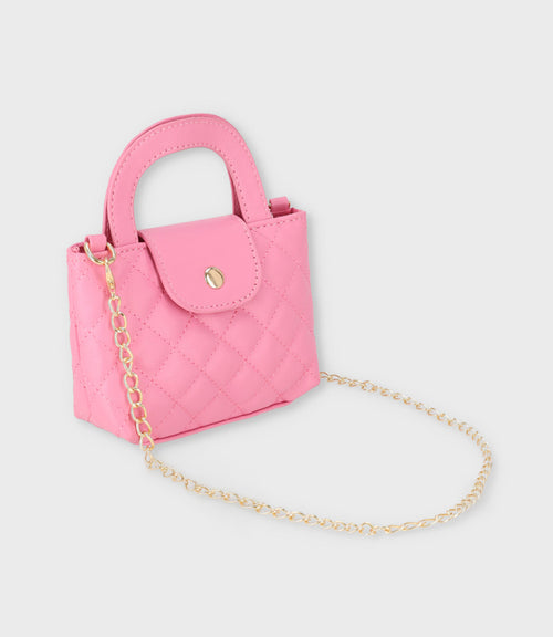 Cartera niña acolchada Talla única / Coral