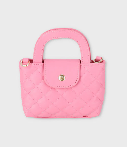 Cartera niña acolchada Talla única / Coral