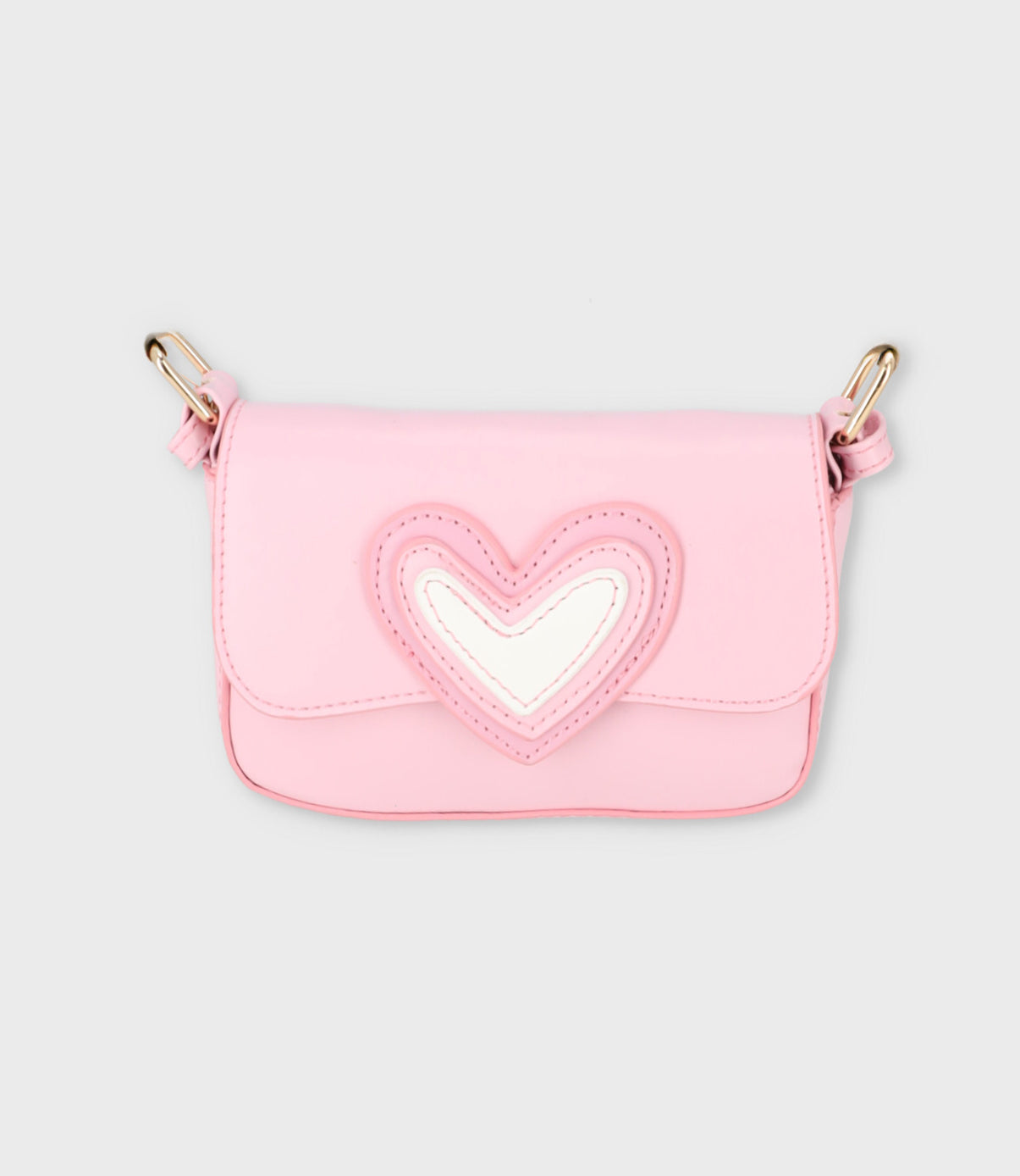 Cartera niña con corazón Talla única / Rosado