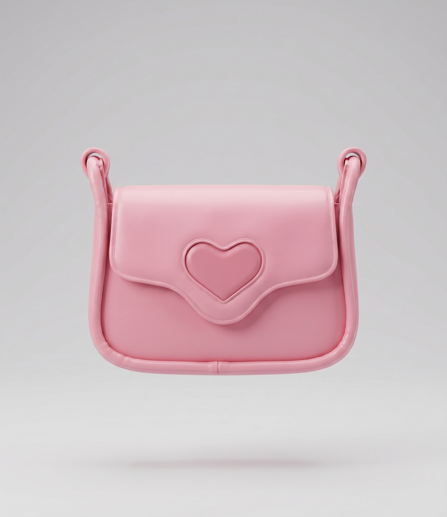 Cartera niña con corazón Talla única / Rosado