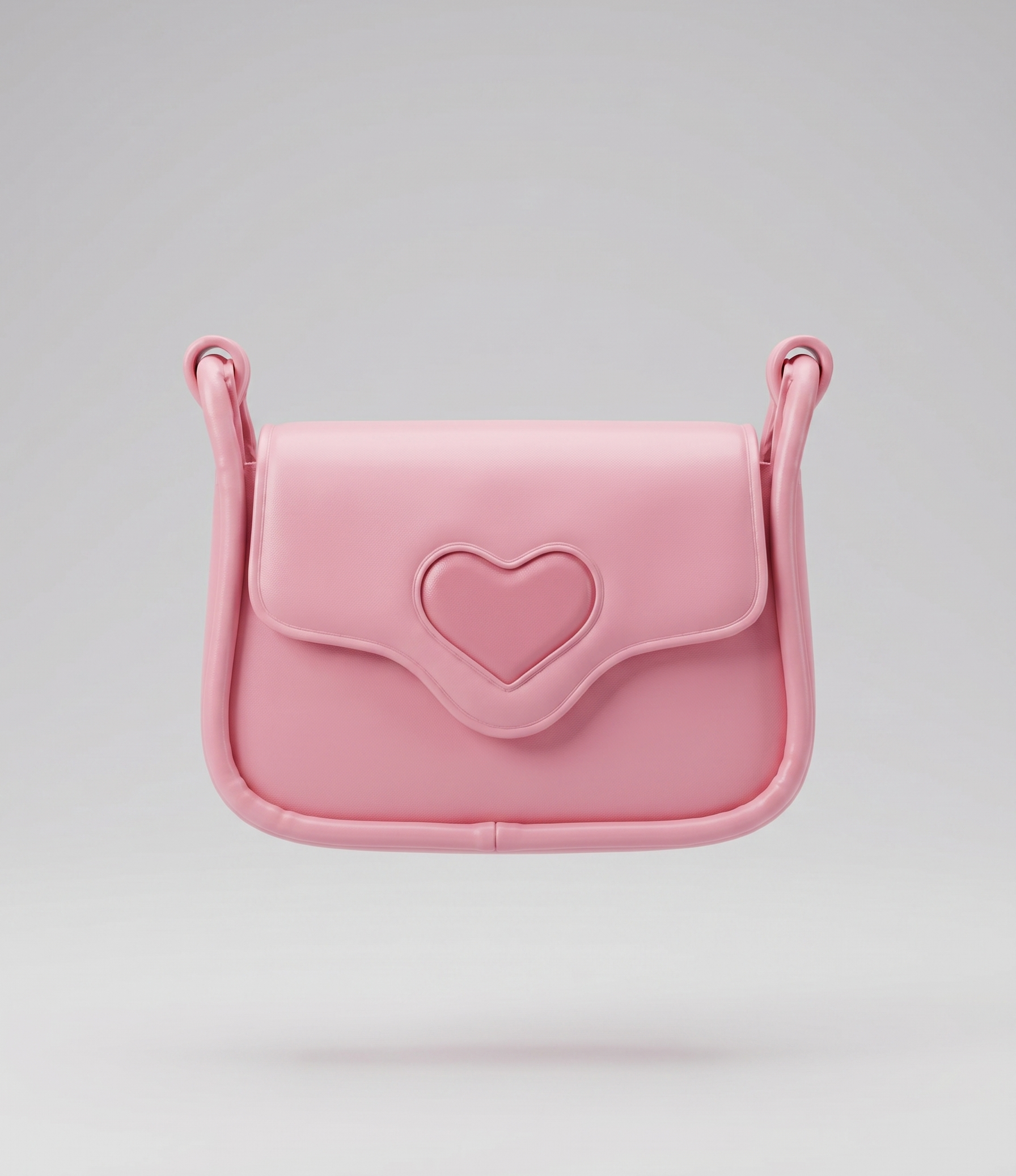Cartera niña con corazón Talla única / Rosado