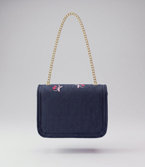 Cartera niña de denim Talla única / Azul Marino