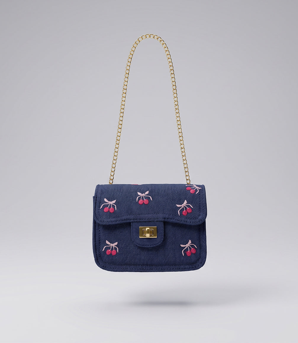 Cartera niña de denim Talla única / Azul Marino