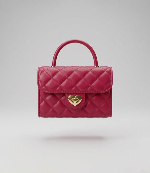 Cartera niña acolchada Talla única / Rosado