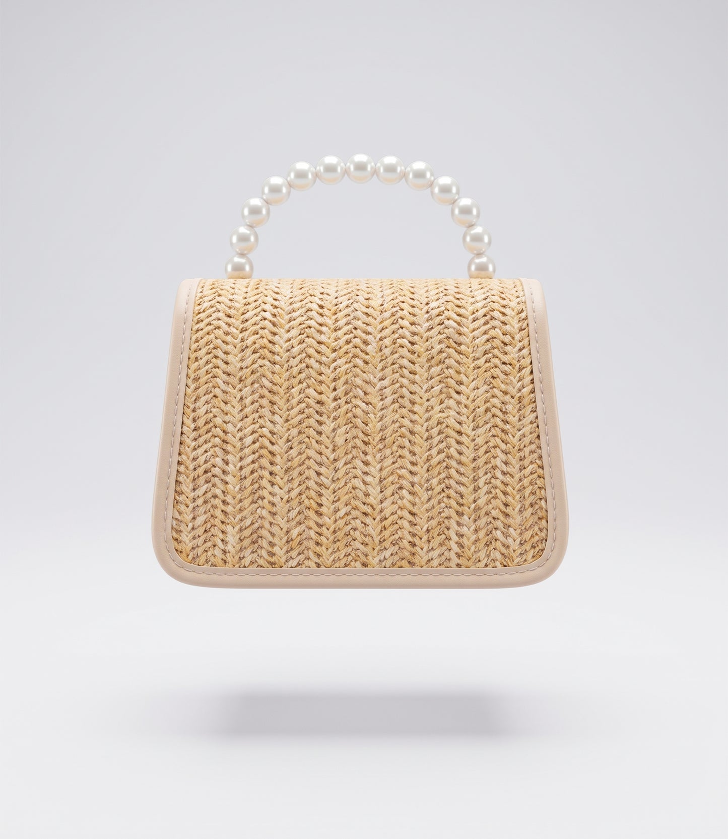 Cartera niña de rafia Talla única / Beige