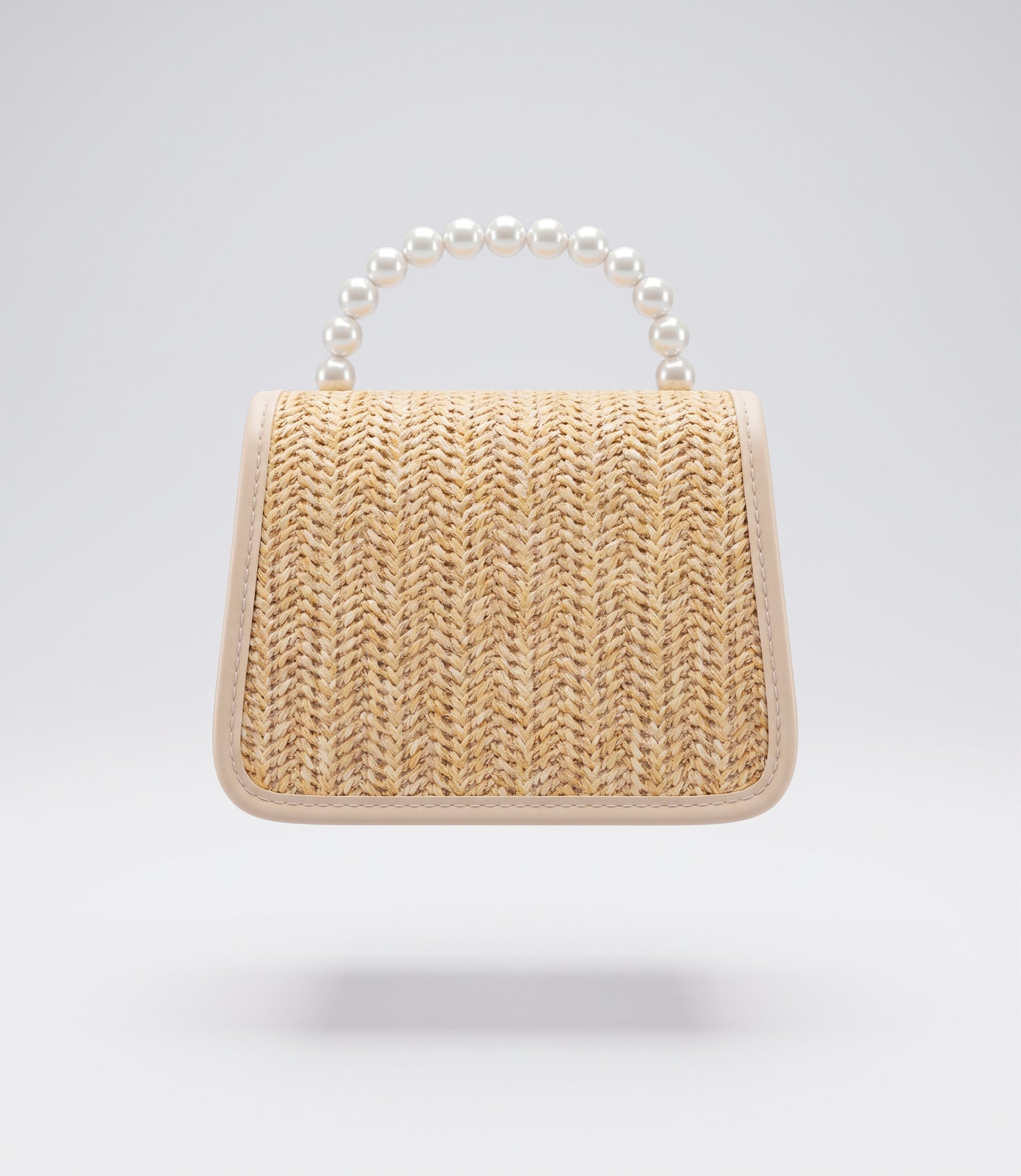 Cartera niña de rafia Talla única / Beige