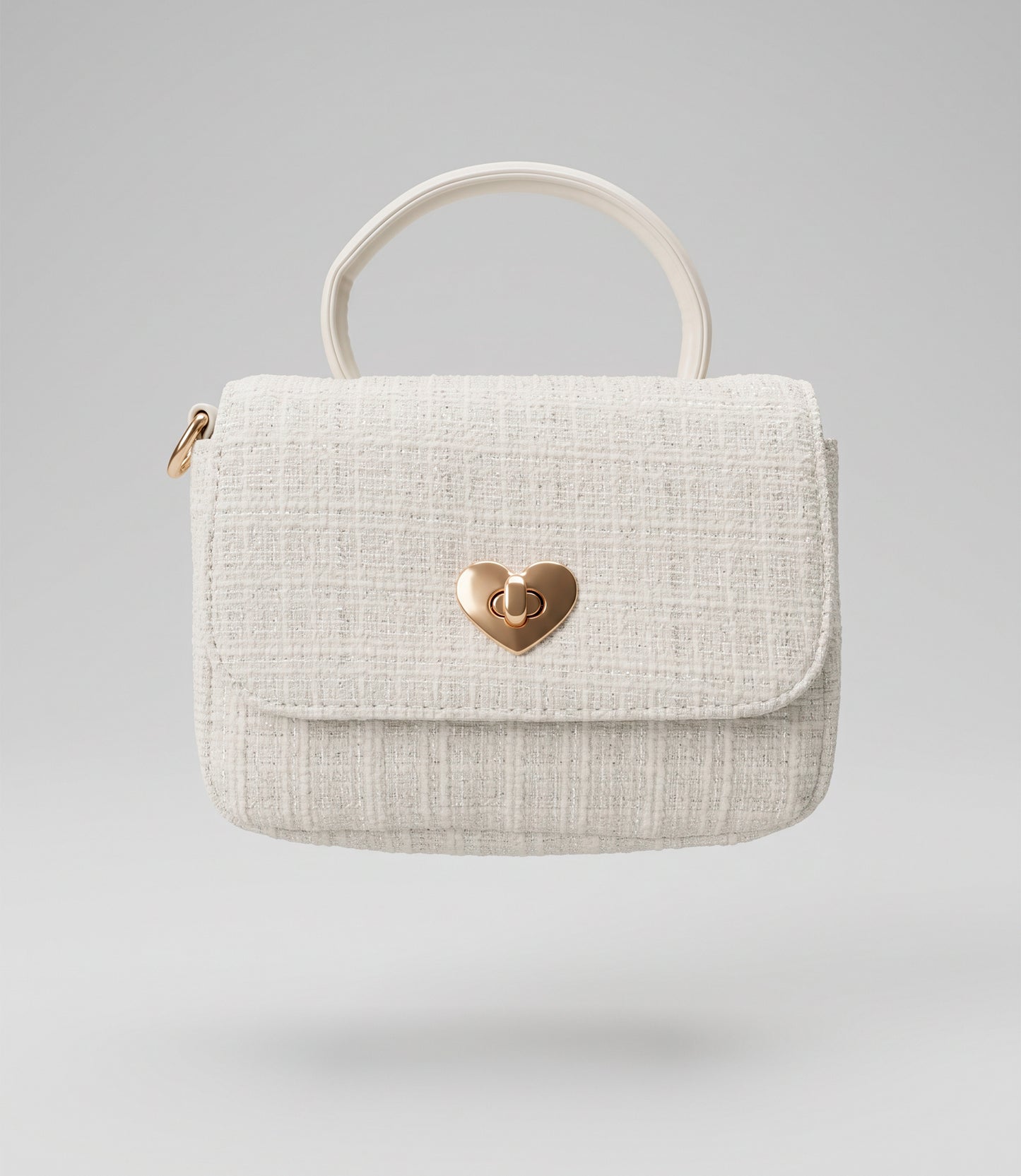 Cartera niña con dorado Talla única / Blanco
