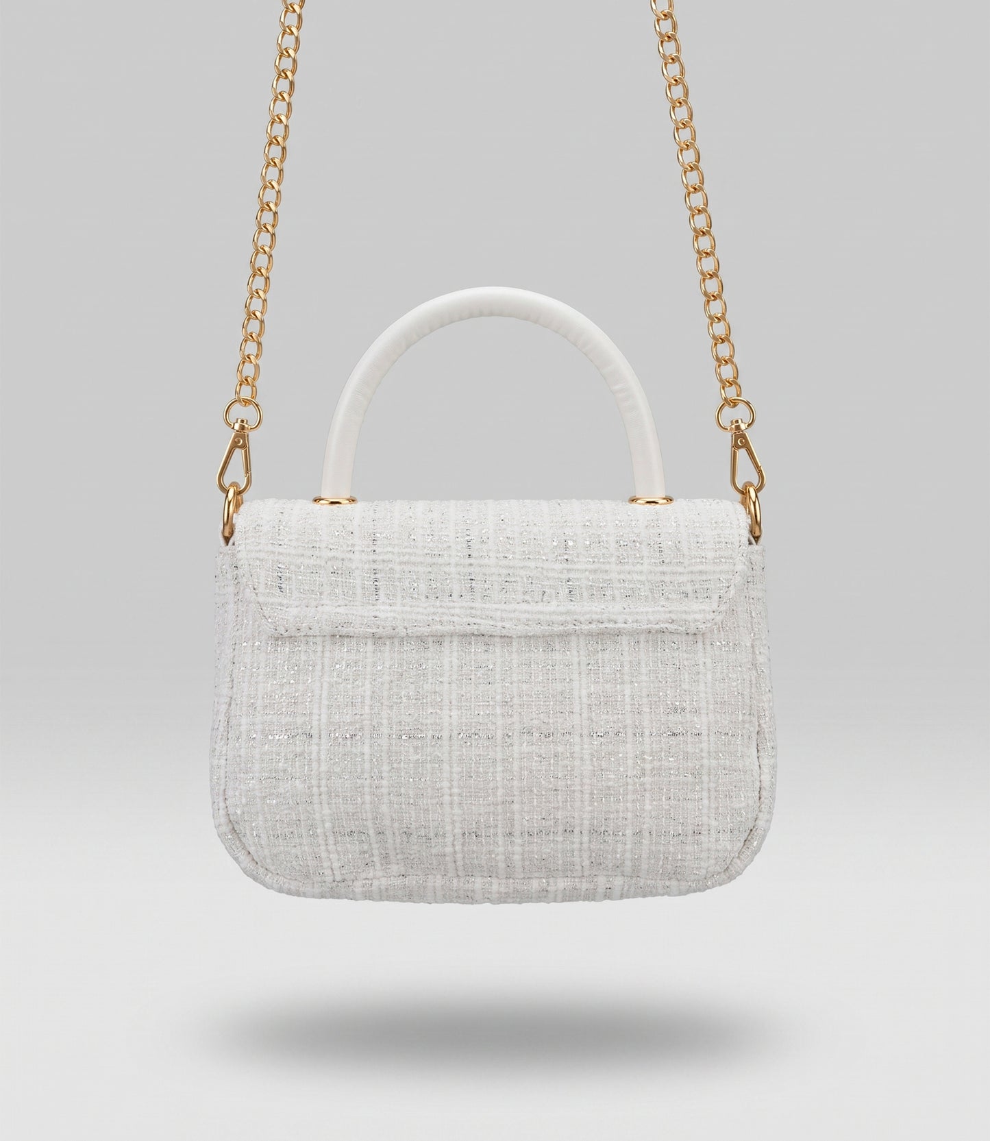 Cartera niña con dorado Talla única / Blanco
