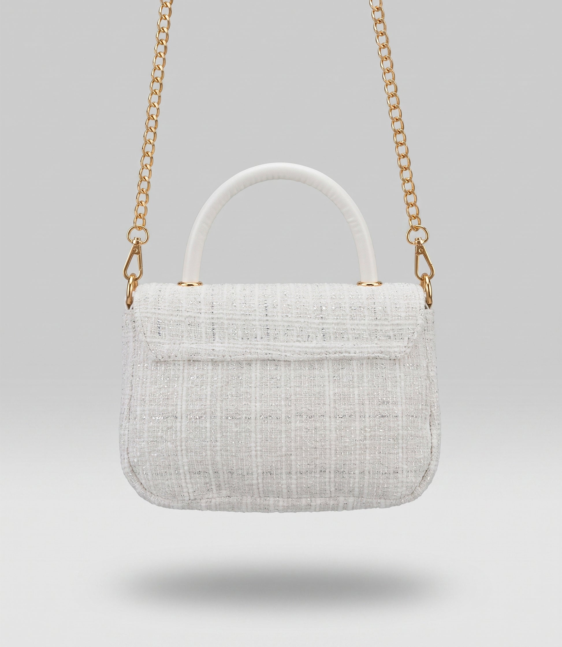 Cartera niña con dorado Talla única / Blanco