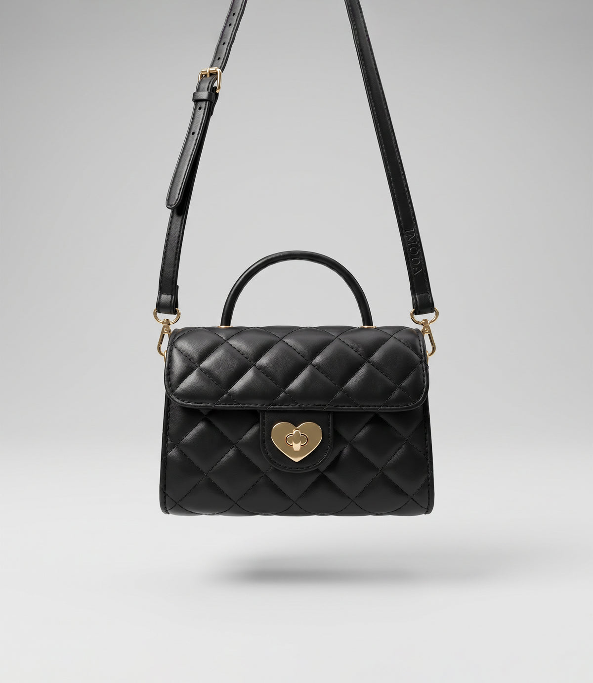 Cartera niña acolchada Talla única / Negro