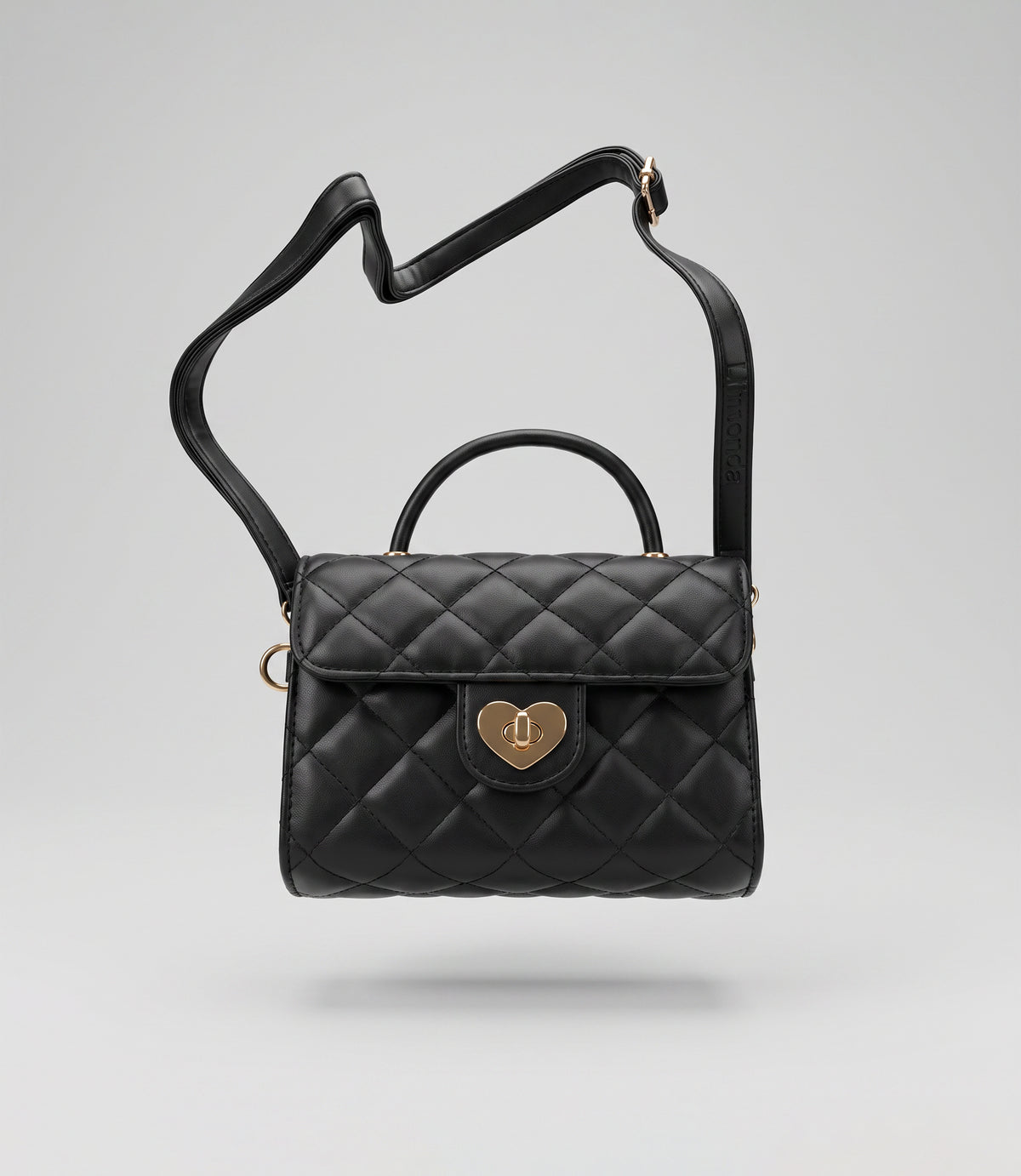 Cartera niña acolchada Talla única / Negro