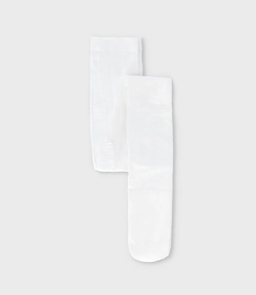 Panty niña de algodón con lazos 1-2 años / Blanco