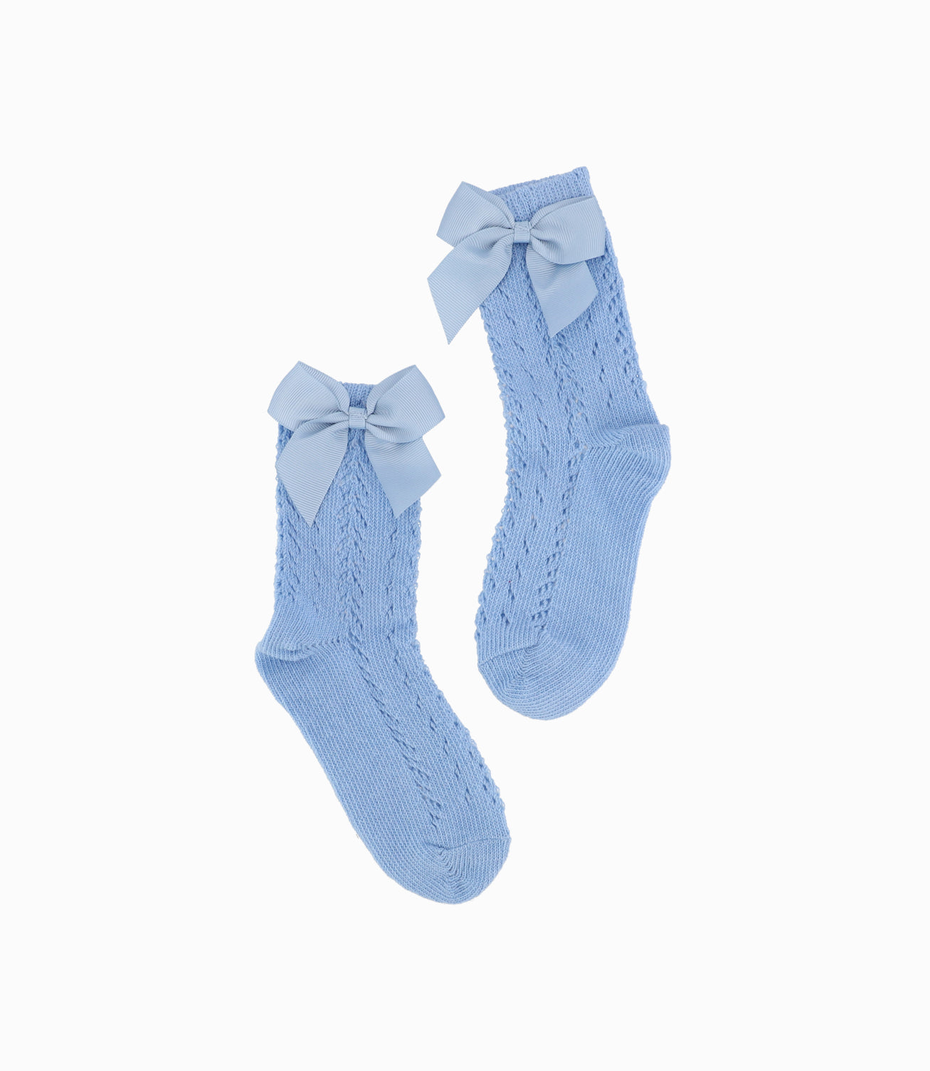 Calcetín Niña Trenzado 6-8A / Azul