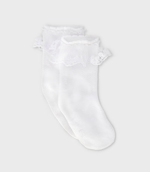 Calcetín niña con vuelos