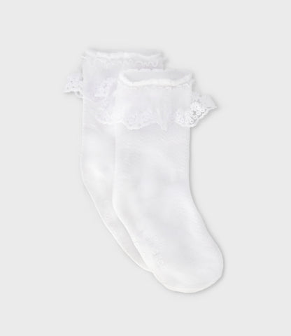 Calcetín niña con vuelos