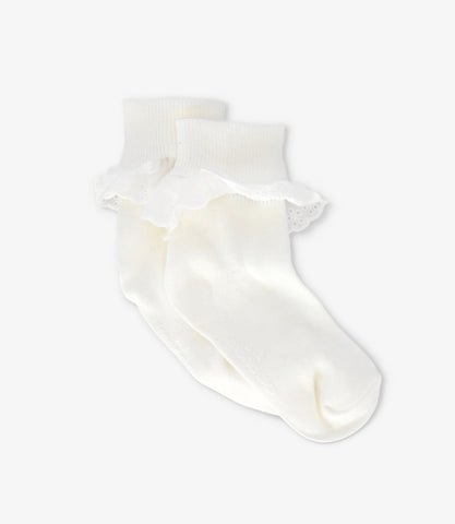 Calcetín niña con vuelos