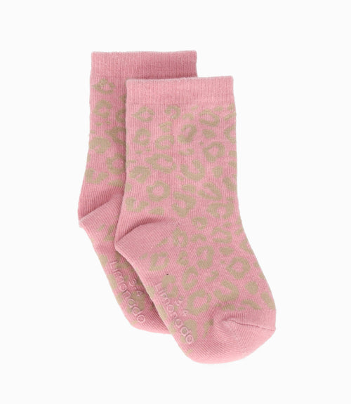 Calcetín niña con diseño 0-1 años / Palo Rosa