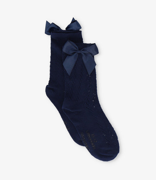 Calcetín niña con lazo