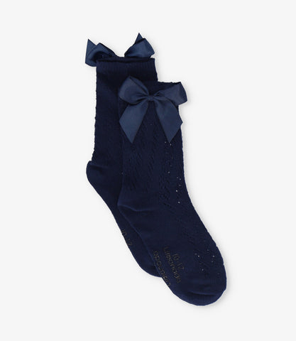 Calcetín niña con lazo