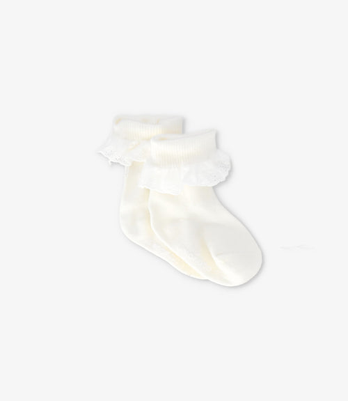 Calcetín niña con bordado