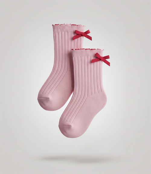 Pack calcetín niña 2 pares 0-1 años / Rosado