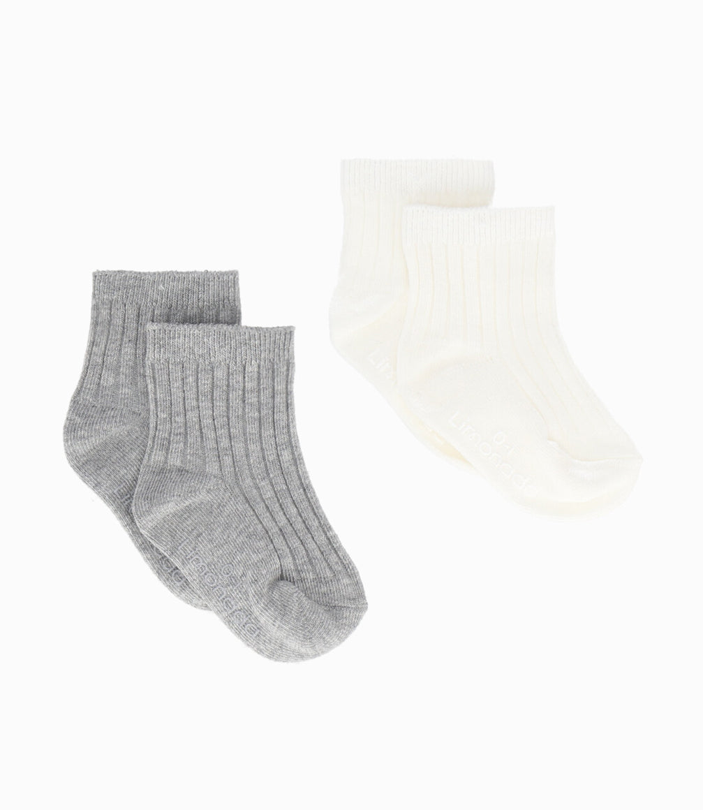 Pack calcetín niña básico 0-1 año / Blanco