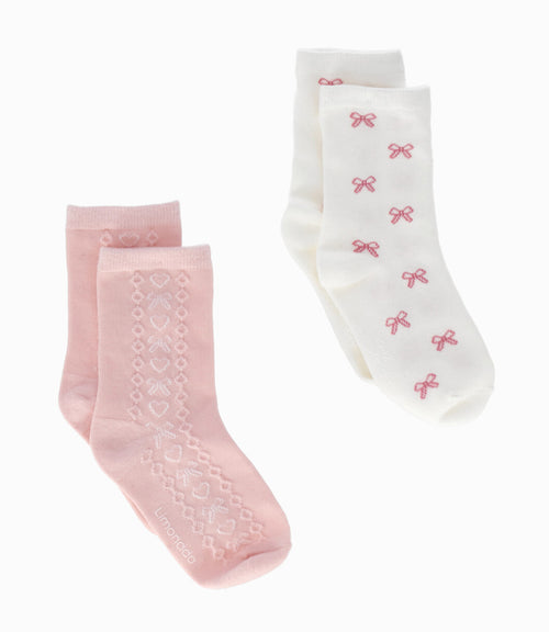 Pack calcetín niña con diseño 0-1 año / Rosado