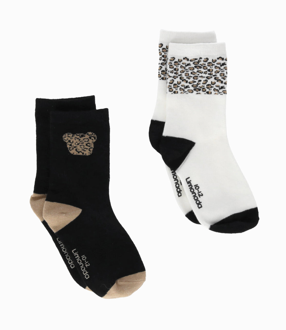 Pack calcetín niña animal print 0-1 años / Blanco