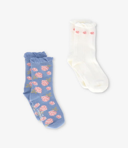 Pack calcetín niña 2 pares 0-1 años / Azul