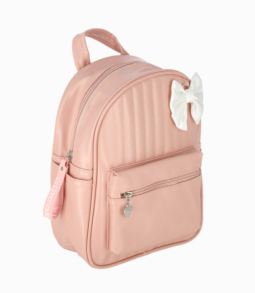 Mochila niña con lazo Talla única / Rosado