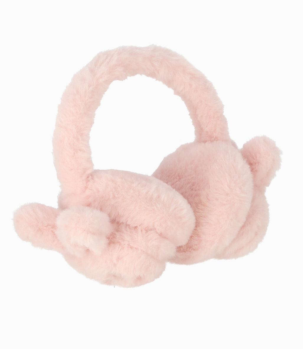 Orejeras niña de conejo Talla única / Rosado