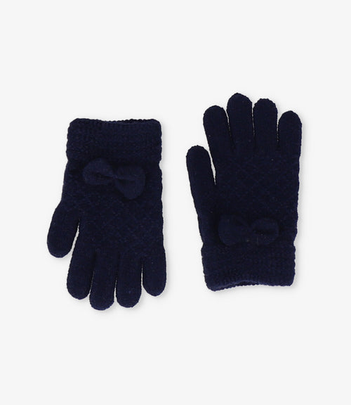 Guantes niña básicos Talla única / Azul Marino