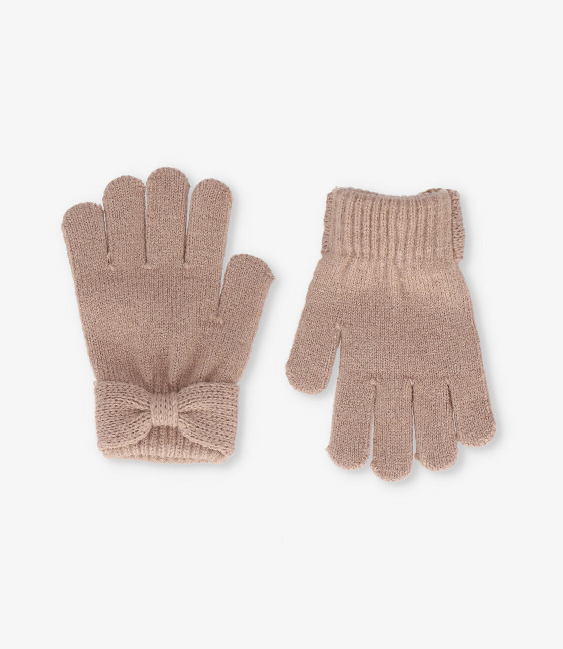Guantes niña con lazo Talla única / Café