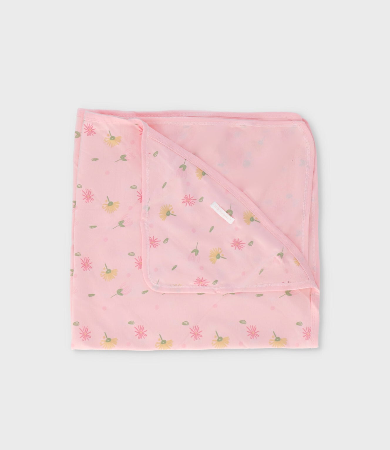Manta recién nacida floreada Talla única / Rosado