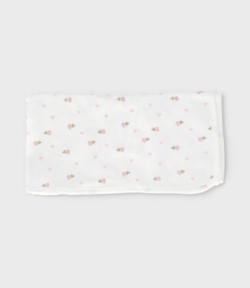 Manta recién nacida con diseño Talla única / Palo Rosa