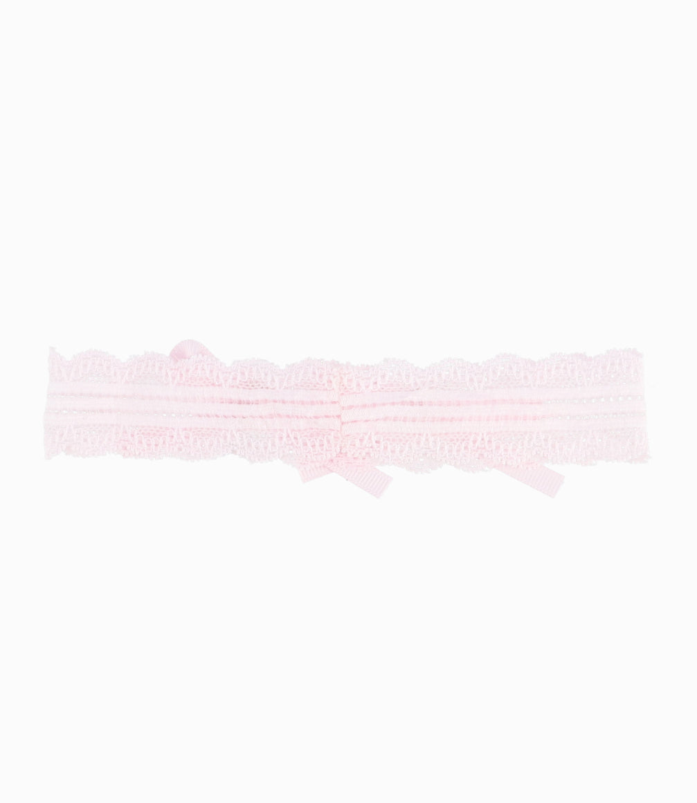Cintillo Recién Nacida Con Flores Talla Única / Rosado