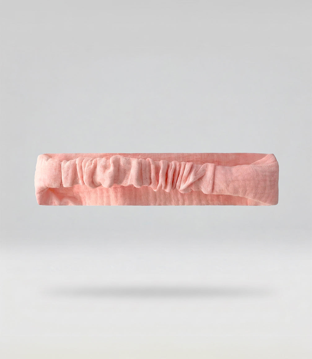 Cintillo recién nacida con lazo Talla única / Rosado