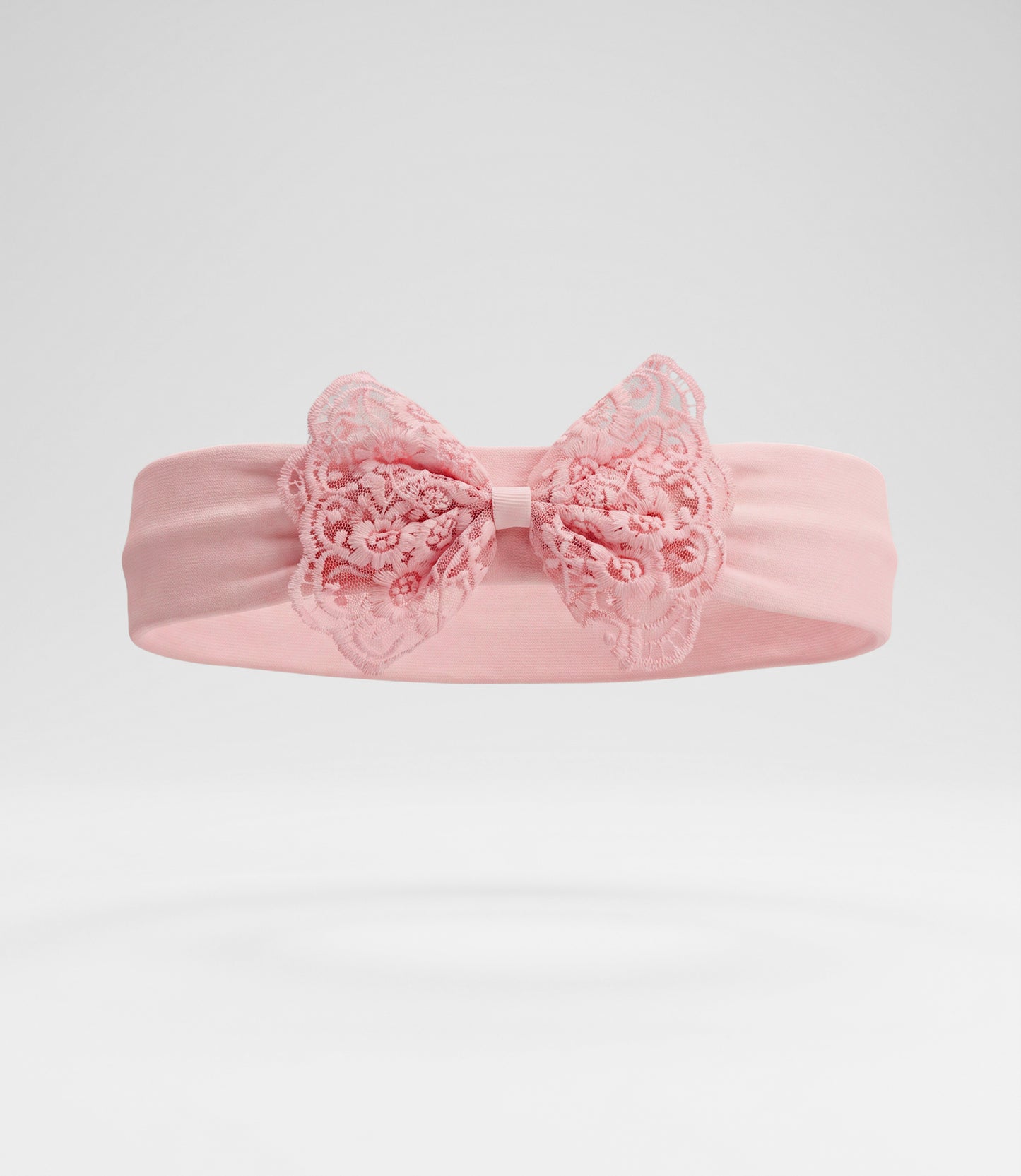 Cintillo recién nacida con lazo Talla única / Rosado
