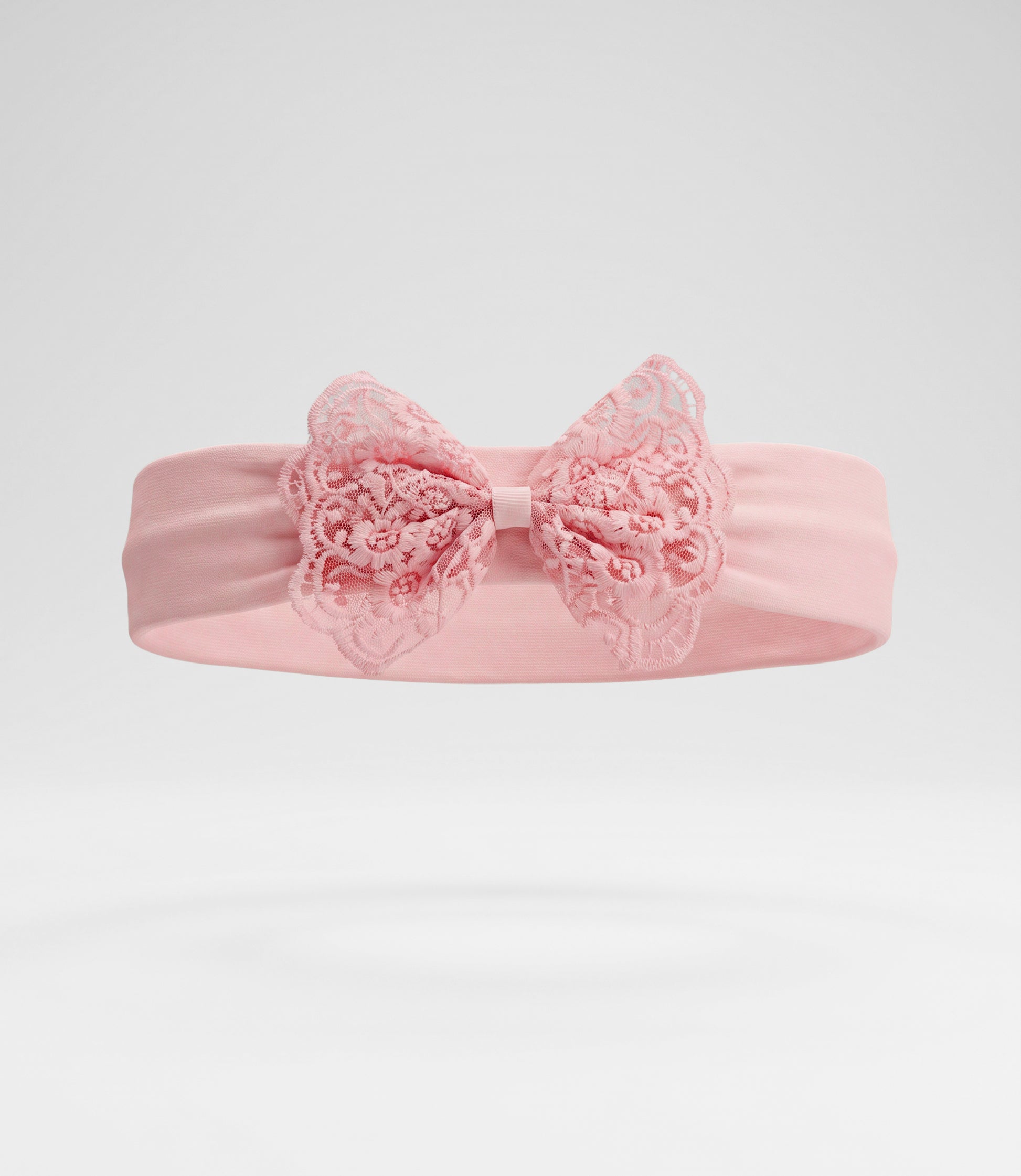 Cintillo recién nacida con lazo Talla única / Rosado