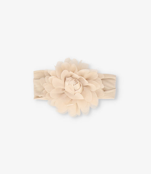 Cintillo recién nacida con flores Talla única / Rosado