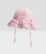 Gorro recién nacida bucket con flores